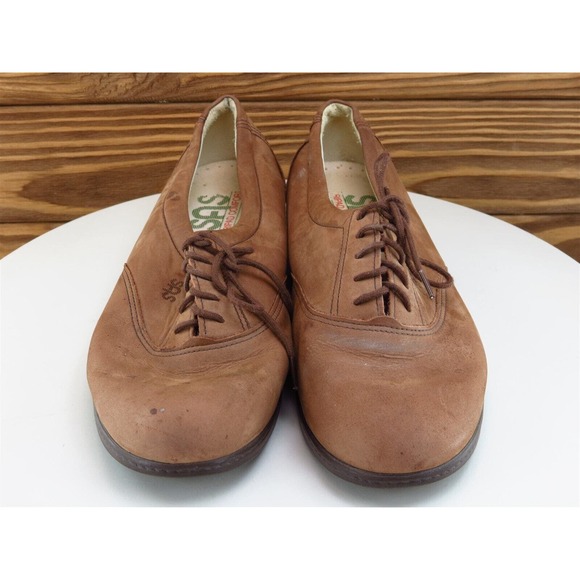 SAS Size 8.5 Oxford‎ Brown Leather Narrow Lace Up Women - Picture 3 of 11